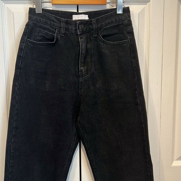 Oak & Fort Black High Rise Ankle Length Jeans Size M - Picture 2 of 9